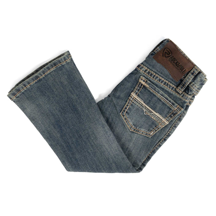 Rock & Roll Denim Boy's Ladder Stitch Embroidered Bootcut Jean KIDS - Boys - Clothing - Jeans Panhandle
