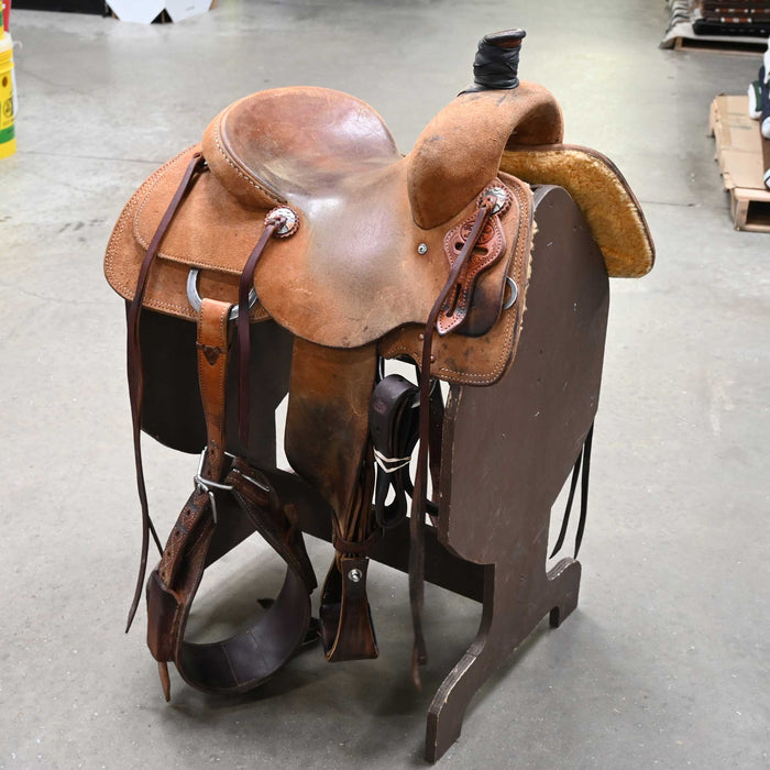 14" USED TRENT WARD RANCH CUTTER SADDLE