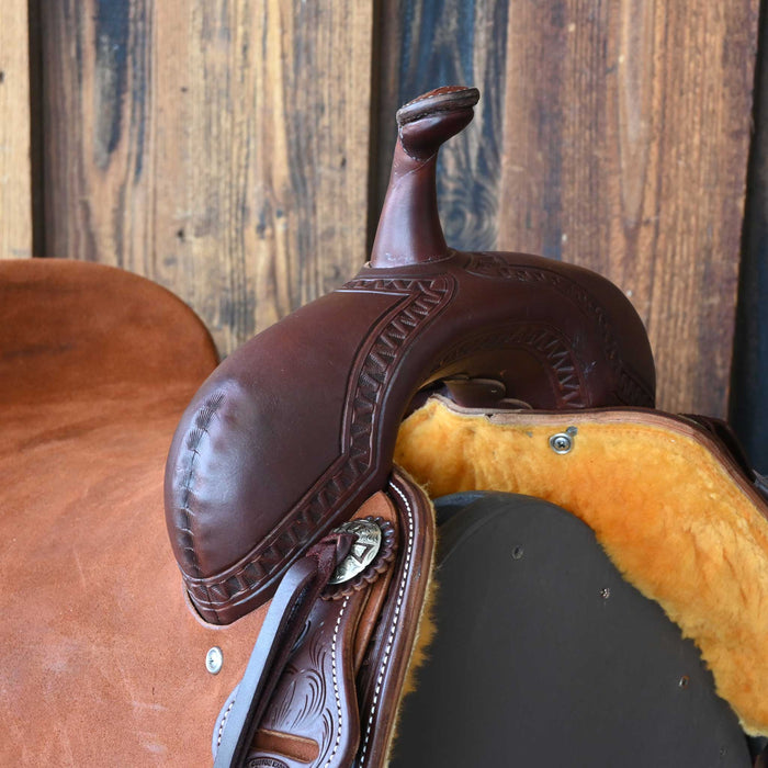 16" JEFF SMITH BEAU GALYEAN CUTTING SADDLE