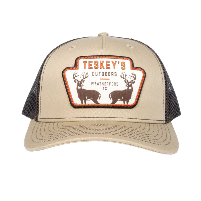 Teskey's Outdoors Patch Cap - Khaki/Coffee
