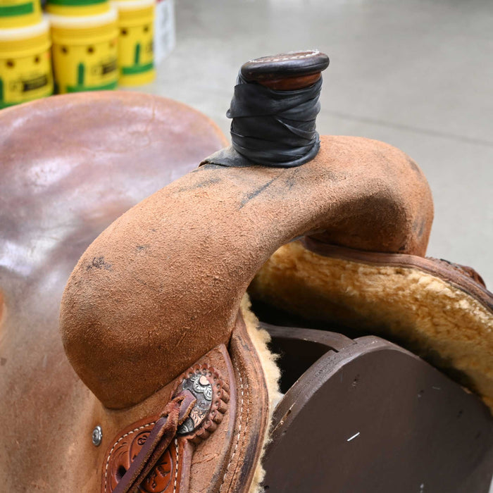 14" USED TRENT WARD RANCH CUTTER SADDLE