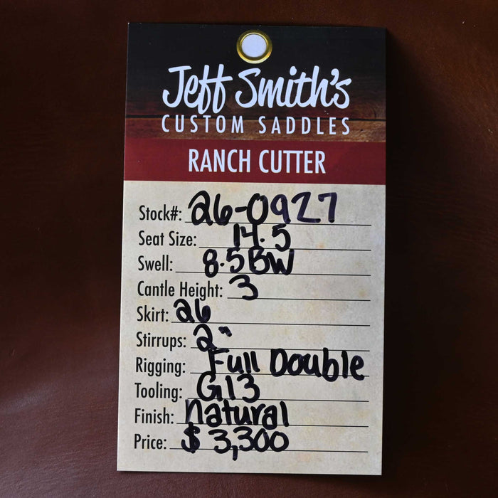 14.5" JEFF SMITH BUSTER WELCH RANCH CUTTER SADDLE