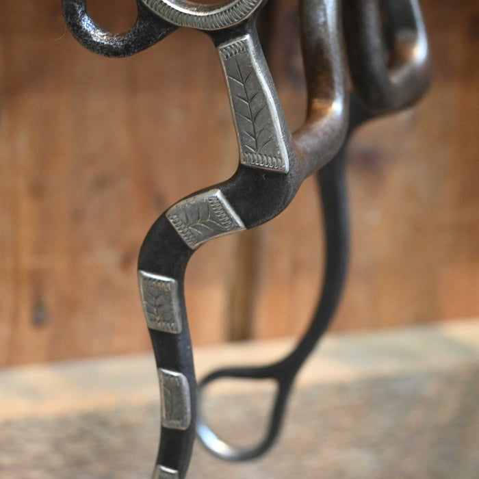 "JE" Silver Mounted Solid Port Bit