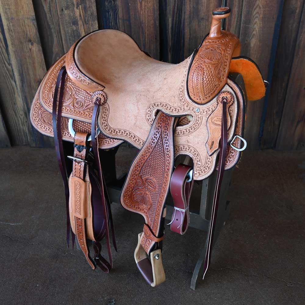 16.5" TESKEY'S PRO CUTTER RANCH CUTTER SADDLE Saddles Teskey's Saddlery