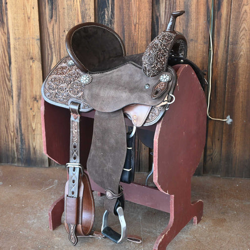 14.5" USED TOMAHAWK BARREL SADDLE Saddles - Used Tomahawk Saddlery