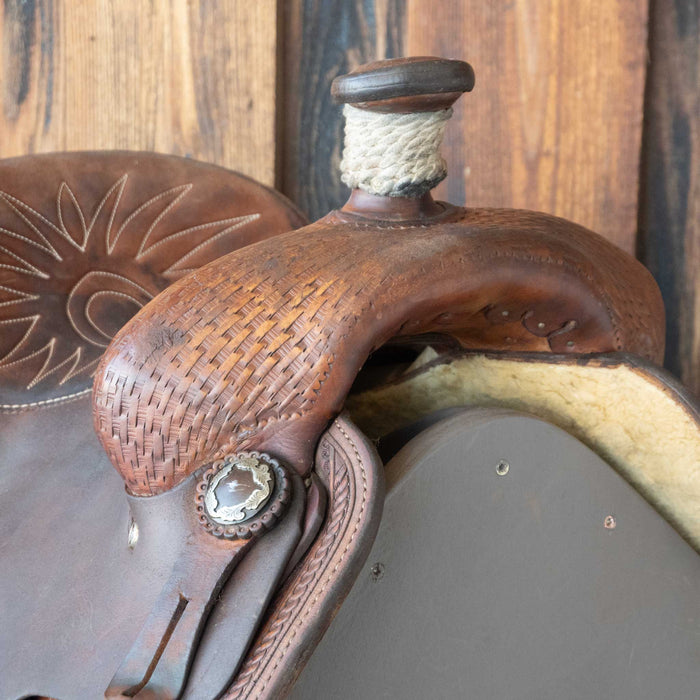 14" USED COATS TEAM ROPING SADDLE