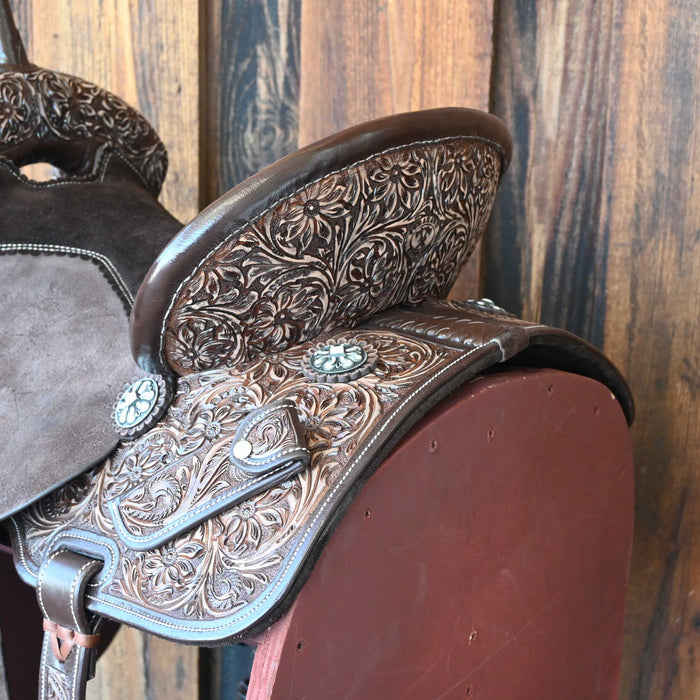 14.5" USED TOMAHAWK BARREL SADDLE Saddles - Used Tomahawk Saddlery