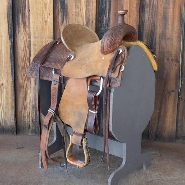 13" USED TESKEY'S JR RANCH ASSOCIATION SADDLE
