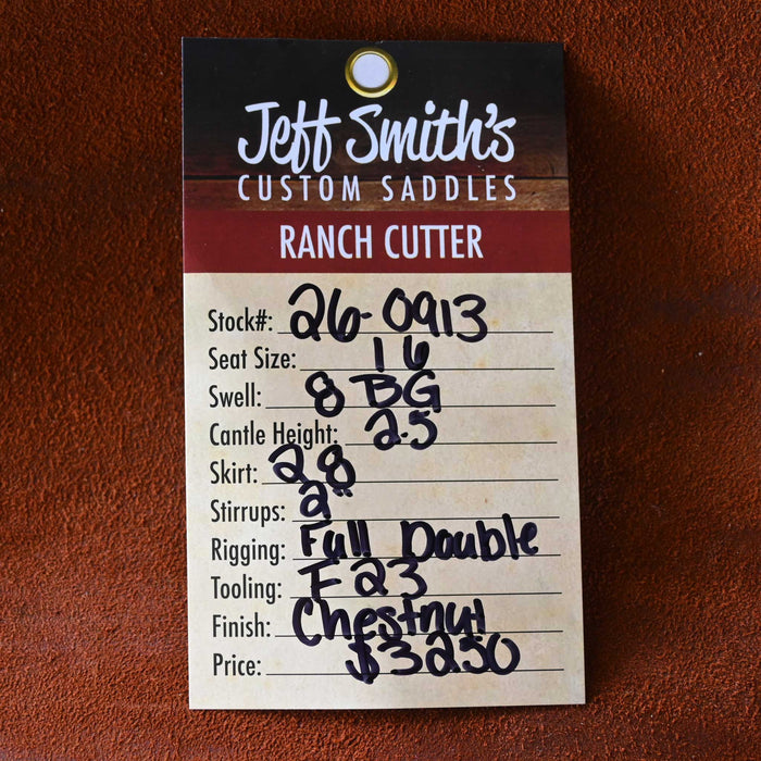 16" JEFF SMITH BEAU GALYEAN RANCH CUTTER SADDLE