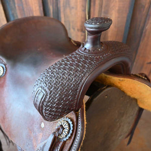 15.5" USED JEFF SMITH COW HORSE SADDLE Saddles Jeff Smith   