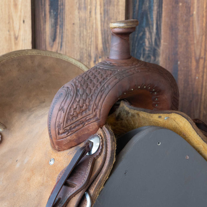 13" USED TESKEY'S JR RANCH ASSOCIATION SADDLE