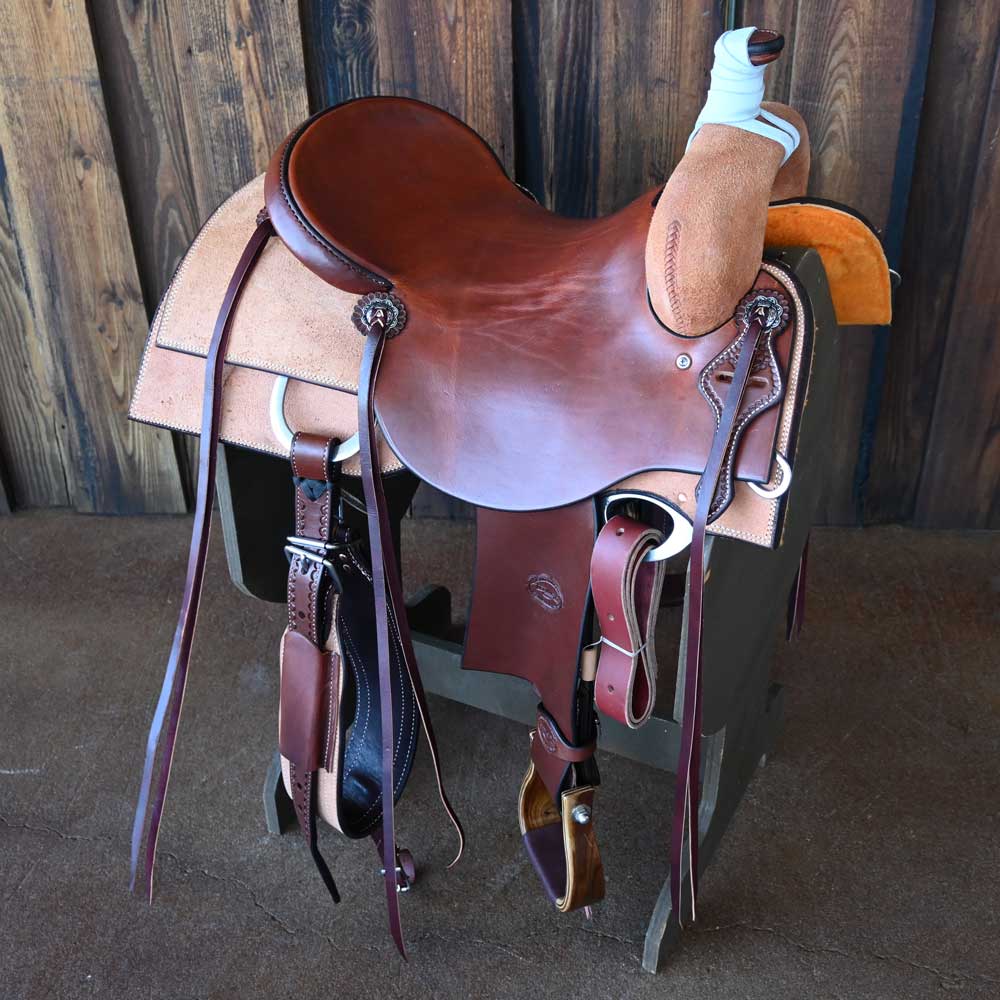 16.5" TESKEY'S RANCH CUTTER SADDLE Saddles Teskey's Saddlery