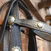 Vintage Tooled with Original Silver Conchos and a Crockett Silver Mounted Bit Collectibles MISC