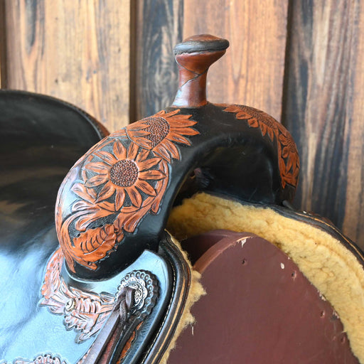 16.5" USED ROBERT TESKEY RANCH CUTTER SADDLE Saddles - Used Robert Teskey