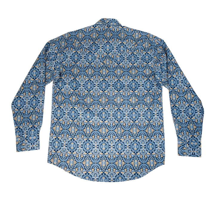 Stetson Men's Medallion Paisley Blue Snap Shirt MEN - Clothing - Shirts - Long Sleeve Stetson