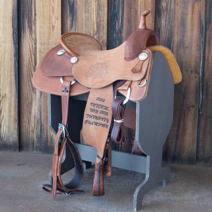 17" USED BOB'S CUSTOM CUTTING SADDLE