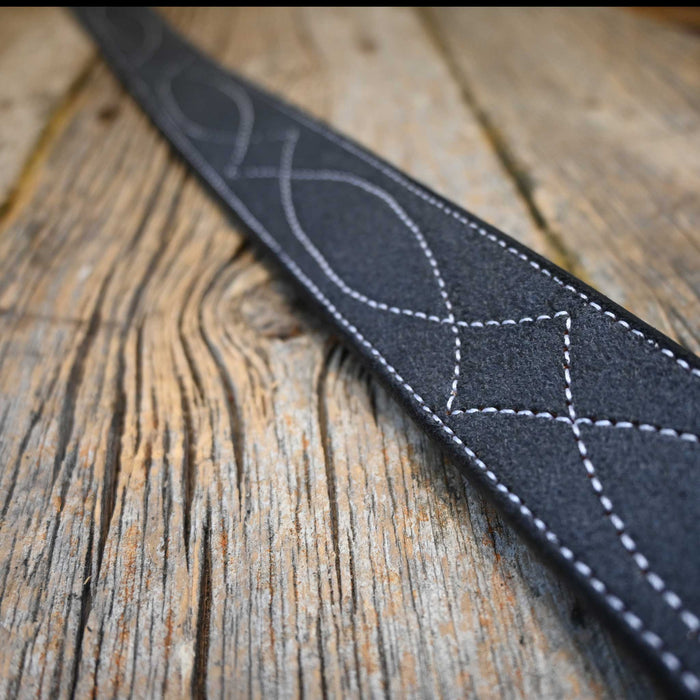 Custom Adam Lahey Charcoal Grey Belt