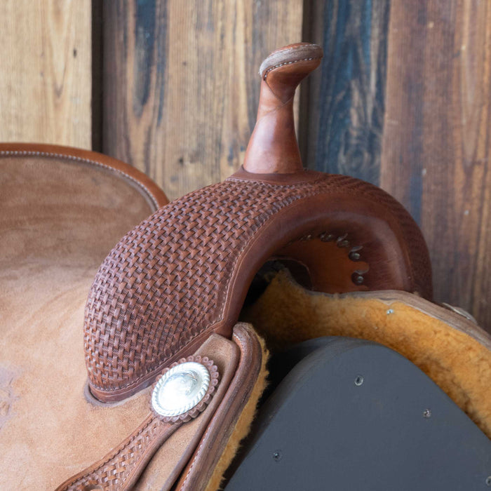17" USED BOB'S CUSTOM CUTTING SADDLE
