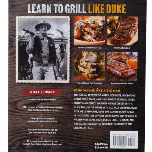 The Official John Wayne Way to Grill HOME & GIFTS - Books Media Lab Books