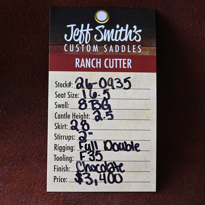 16.5" JEFF SMITH BEAU GALYEAN RANCH CUTTER SADDLE