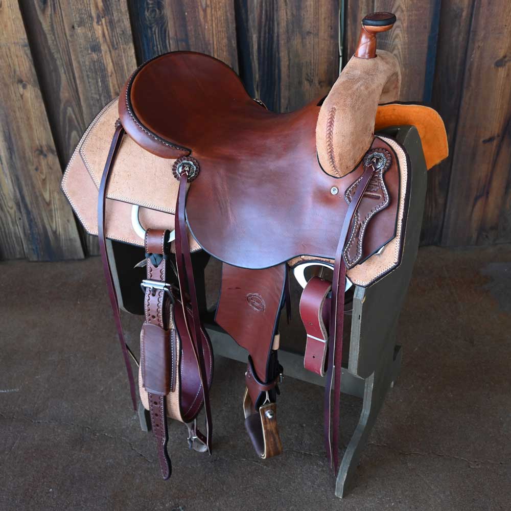 16.5" TESKEY'S RANCH CUTTER SADDLE Saddles Teskey's Saddlery