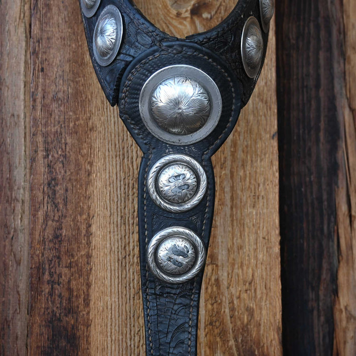 Vintage Sterling Silver Breastcollar with Sterling Silver Buckle with keeper