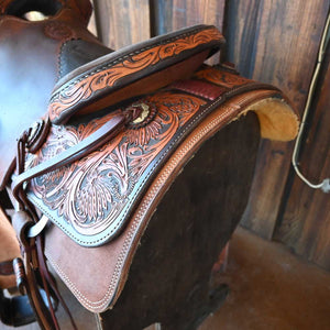 15" JEFF SMITH ROPING SADDLE Saddles Jeff Smith   