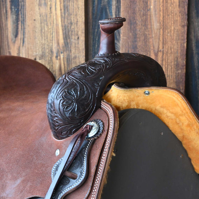 16.5" JEFF SMITH BEAU GALYEAN RANCH CUTTER SADDLE