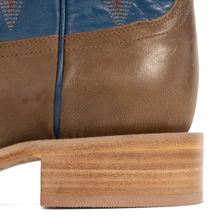 R. Watson Men's Square Toe Sand Cowhide Western Boot