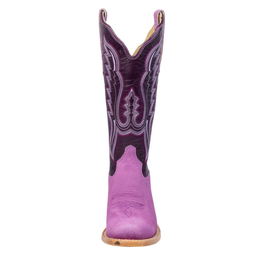 R. Watson Women's Square Toe Violet Boar Western Boot WOMEN - Footwear - Boots - Exotic Boots R Watson