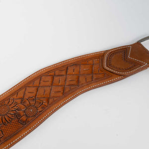 NEW Large Weave Tooled Floral Tripping Collar Sale Barn Teskey's   