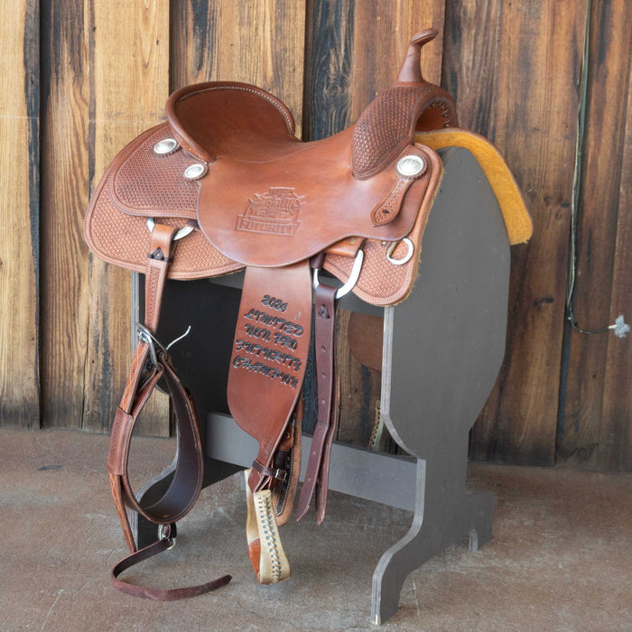 17" USED BOB'S CUSTOM CUTTING SADDLE