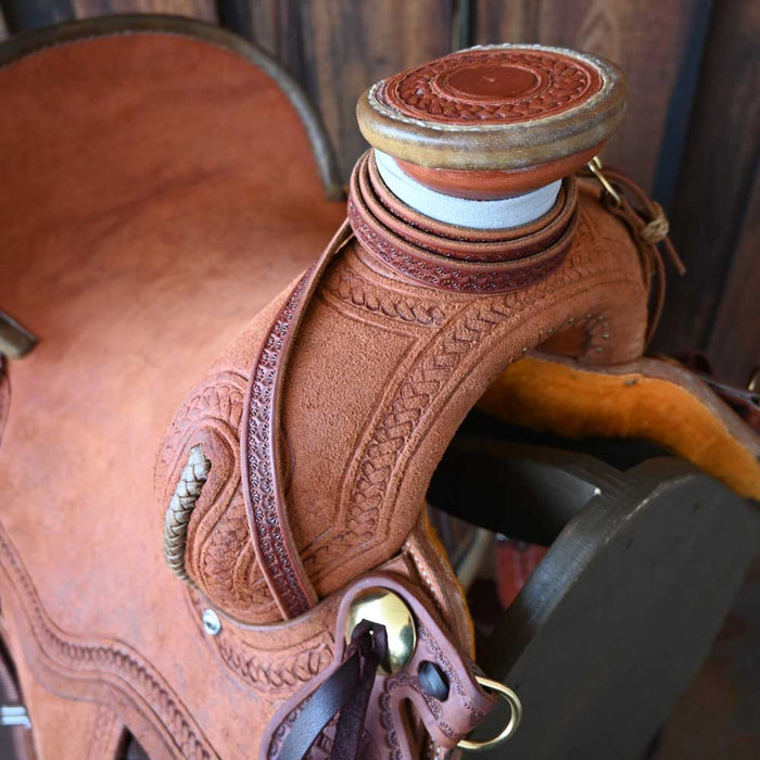 14" TESKEY'S POST HORN ASSOCIATION SADDLE Saddles - New Teskey's Saddlery
