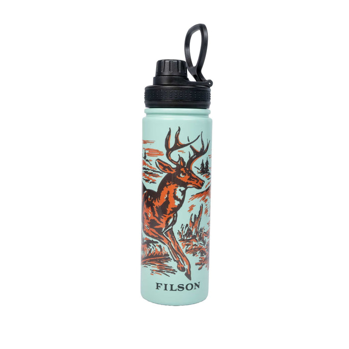 Filson Deer Metal Water Bottle - Seafoam HOME & GIFTS - Tabletop + Kitchen - Drinkware + Glassware Filson