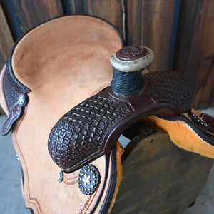 14.5" PATRICK SMITH ROPING SADDLE Saddles Patrick Smith   