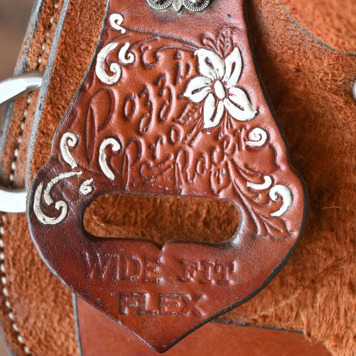 14" USED DOUBLE J POZZI PRO BARREL SADDLE Saddles - Used DOUBLE J SADDLERY
