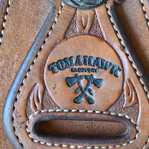 14.5" USED TOMAHAWK ROPING SADDLE Saddles Tomahawk Saddlery   