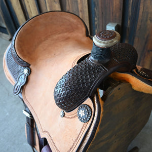 14.5" PATRICK SMITH ROPING SADDLE Saddles Patrick Smith   