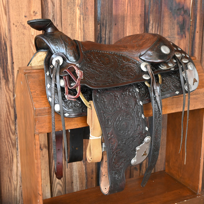 Antique Hereford Tex-Tan Saddle