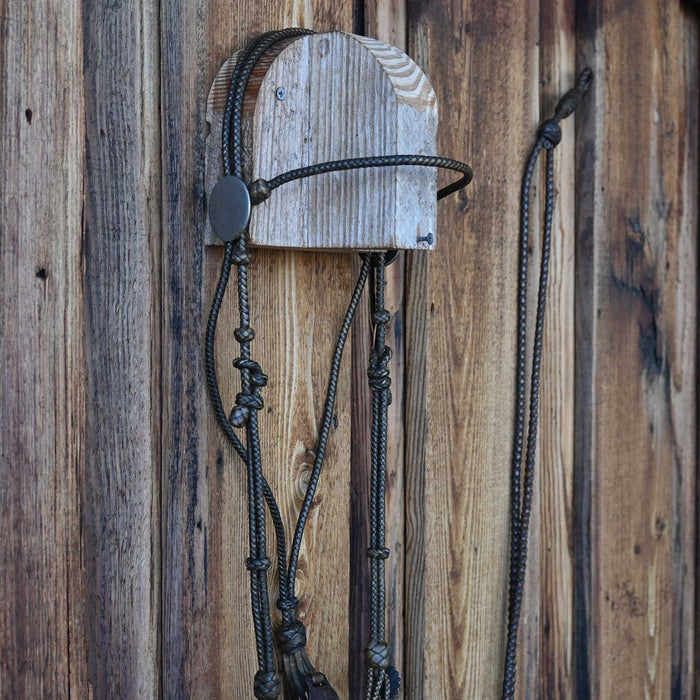 Vintage fully Braided Bridle & Reins w/ Spade Rig