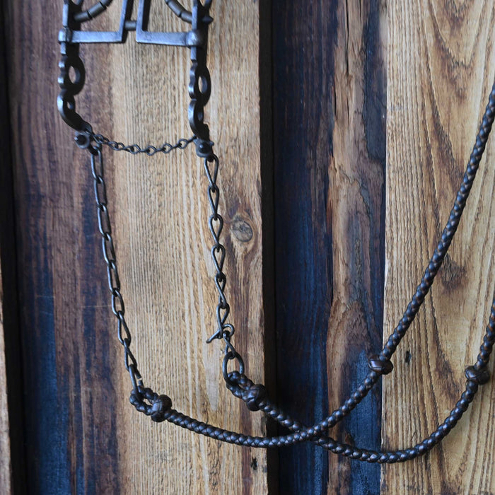 Vintage fully Braided Bridle & Reins w/ Spade Rig