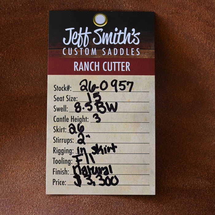 15" JEFF SMITH BUSTER WELCH RANCH CUTTER SADDLE