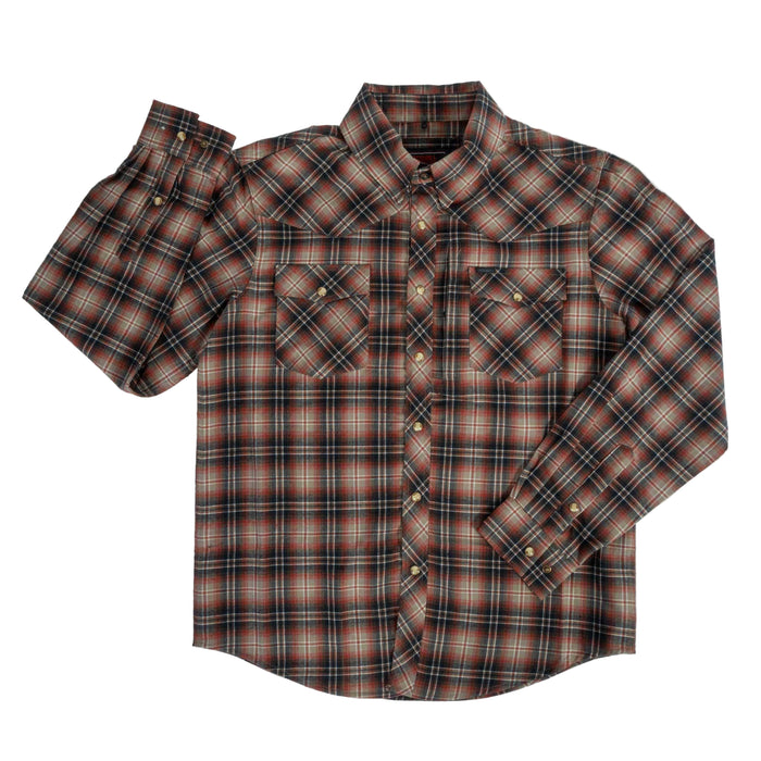 Rock & Roll Denim Men's Western Tek Plaid Snap Shirt