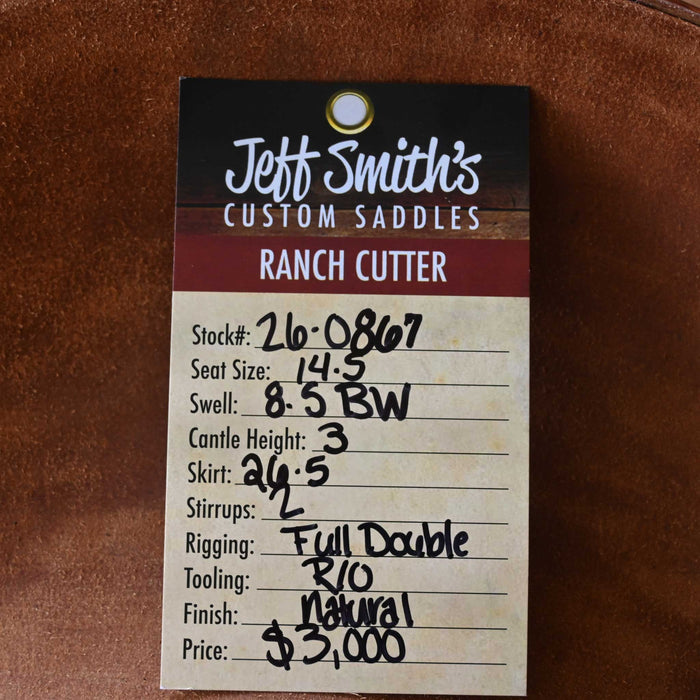 14.5" JEFF SMITH BUSTER WELCH RANCH CUTTER SADDLE