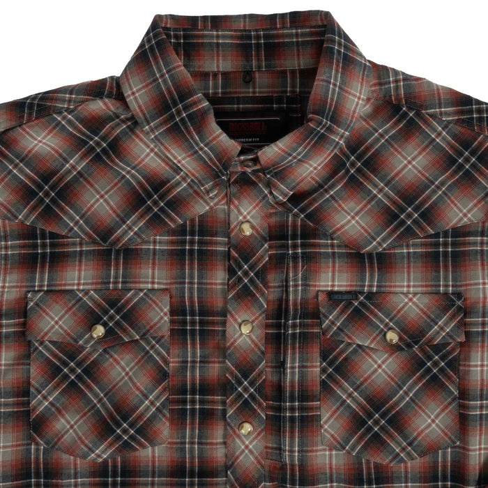 Rock & Roll Denim Men's Western Tek Plaid Snap Shirt
