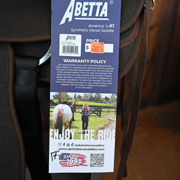 17" ABETTA DELUXE SQUARE SKIRT TRAIL SADDLE