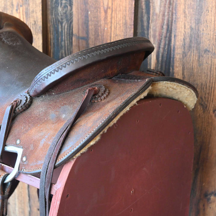 16" USED JEFF SMITH COWBOY SADDLE Saddles - Used Jeff Smith