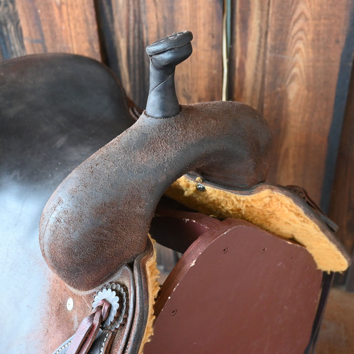 16.5" USED JEFF SMITH CUTTING SADDLE