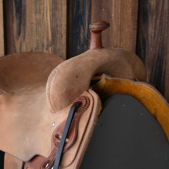 15" USED JEFF SMITH RANCH CUTTER SADDLE
