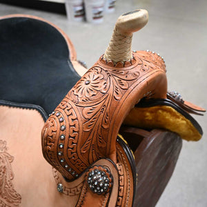 15.5" USED DOUBLE T BARREL SADDLE Saddles DOUBLE T SADDLERY